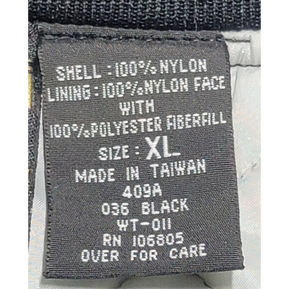 Black The DART Advantage Embroidered Quilted Jacket XL New Without Tags Comfy - Picture 4 of 7